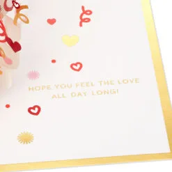 Hallmark Love You More 3D Pop-Up Love Card -Hallmark shop Heart Pattern 3D PopUp Love Card 1299IAV5835 03