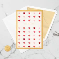 Hallmark Love You More 3D Pop-Up Love Card -Hallmark shop Heart Pattern 3D PopUp Love Card 1299IAV5835 04