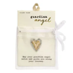 Demdaco Guardian Angel Heart Token -Hallmark shop Heart Pocket Token 1008100033 03