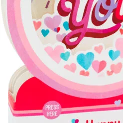Hallmark All My Love Snow Globe Musical 3D Pop-Up Valentine's Day Card With Motion -Hallmark shop Hearts Snow Globe 3D PopUp Music Motion Valentines Day Card 1299VAY9986 04