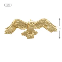 Hallmark Mini Harry Potter™ The Wizarding World™ Metal Ornaments, Set Of 3 -Hallmark shop Hogwarts Crest Owl Deathly Hallows Keepsake Ornaments 2199QXM9249 03