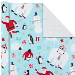 Hallmark Holiday Mix 4-Pack Christmas Wrapping Paper Assortment, 120 Sq. Ft. -Hallmark shop Holiday Mix Assorted Christmas Wrapping Paper 5JXW1042 07