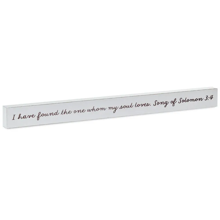 Hallmark Whom My Soul Loves Scripture Wood Quote Sign, 23.5x2 3 Hallmark Whom My Soul Loves Scripture Wood Quote Sign, 23.5x2