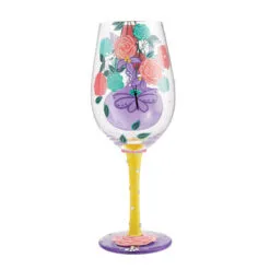 Lolita I (Heart) Mom Handpainted Wine Glass, 15 Oz. -Hallmark shop I Heart Mom Handpainted Wine Glass 6012485 02