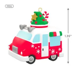 Hallmark Mini Festive Frozen Treats Ornament With Sound, 1.35" -Hallmark shop Ice Cream Truck Keepsake Ornament 1299QXM9199 03