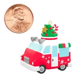 Hallmark Mini Festive Frozen Treats Ornament With Sound, 1.35" -Hallmark shop Ice Cream Truck Keepsake Ornament 1299QXM9199 07