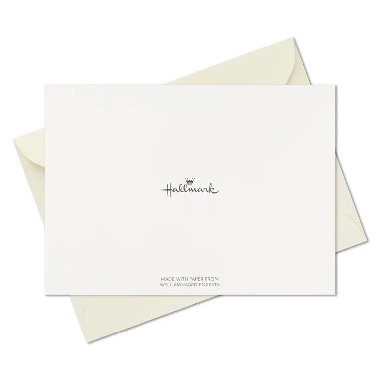 Hallmark Bulk Ivory And Gold Blank Wedding Thank-You Notes, Box Of 100 8 Hallmark Bulk Ivory And Gold Blank Wedding Thank-You Notes, Box Of 100 - Image 6