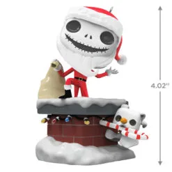 Hallmark Disney Tim Burton's The Nightmare Before Christmas Jack Skellington And Zero Funko POP!® Ornament -Hallmark shop Jack Skellington and Zero Funko Keepsake Ornament 2699QXD6709 03