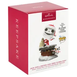 Hallmark Disney Tim Burton's The Nightmare Before Christmas Jack Skellington And Zero Funko POP!® Ornament -Hallmark shop Jack Skellington and Zero Funko Keepsake Ornament 2699QXD6709 04