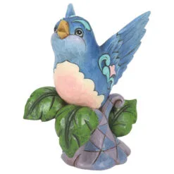 Enesco Jim Shore Bluebird On Branch Figurine, 5.25"