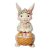 Enesco Jim Shore Pint Bunny With Floral Crown And Basket Figurine, 5" -Hallmark shop Jim Shore Bunny With Floral Crown and Basket Figurine 6012443 01