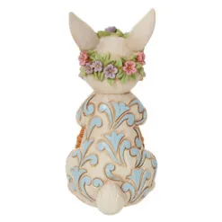 Enesco Jim Shore Pint Bunny With Floral Crown And Basket Figurine, 5" -Hallmark shop Jim Shore Bunny With Floral Crown and Basket Figurine 6012443 02