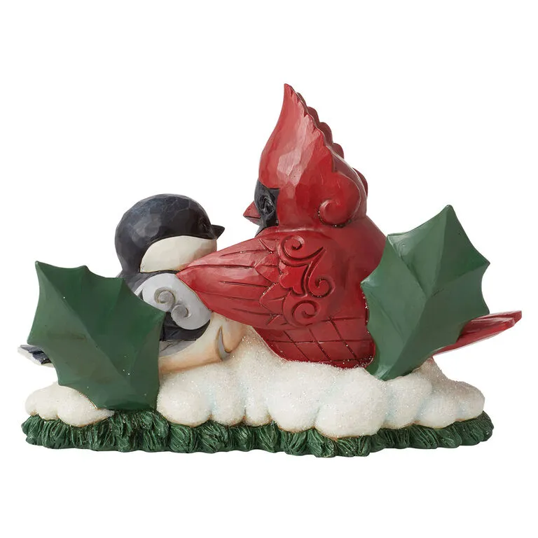 Enesco Jim Shore Highland Glen Cardinal And Chickadee Figurine, 4.33" 4 Enesco Jim Shore Highland Glen Cardinal And Chickadee Figurine, 4.33" - Image 2