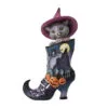 Enesco Jim Shore Black Cat Inside Of Witch's Boot Figurine, 8.26" -Hallmark shop Jim Shore Cat In Witchs Boot Figurine 6012750 01