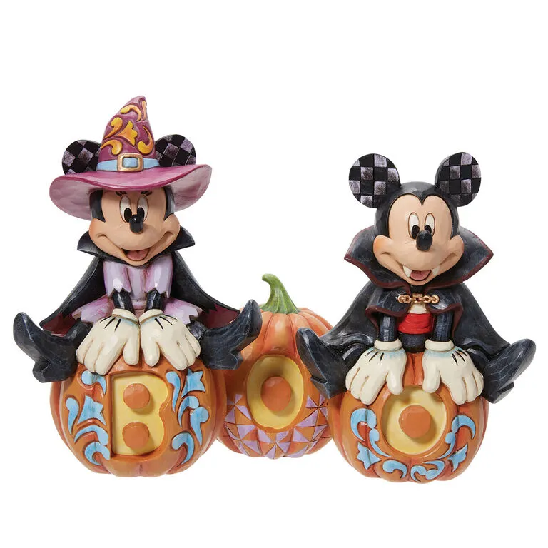Enesco Jim Shore Disney Mickey Mouse And Minnie Mouse Halloween Figurine, 7.25" 3 Enesco Jim Shore Disney Mickey Mouse And Minnie Mouse Halloween Figurine, 7.25"