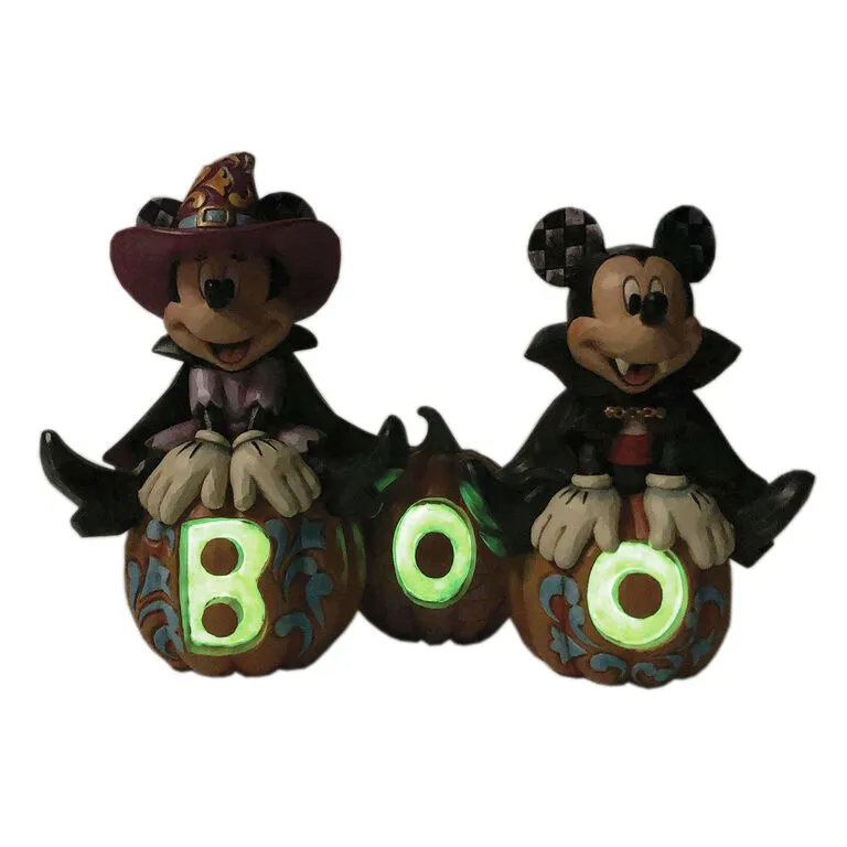 Enesco Jim Shore Disney Mickey Mouse And Minnie Mouse Halloween Figurine, 7.25" 4 Enesco Jim Shore Disney Mickey Mouse And Minnie Mouse Halloween Figurine, 7.25" - Image 2