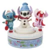 Enesco Jim Shore Disney Stitch And Angel Build A Snowman Rotating Figurine, 6" -Hallmark shop Jim Shore Disney Stitch and Angel Snowman Figurine 6013061 01