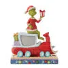 Enesco Jim Shore Grinch On Train Figurine, 8" 1 Enesco Jim Shore Grinch On Train Figurine, 8" -Hallmark shop Jim Shore Grinch on Train Figurine 6010776 01