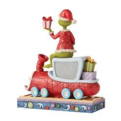 Enesco Jim Shore Grinch On Train Figurine, 8" -Hallmark shop Jim Shore Grinch on Train Figurine 6010776 02