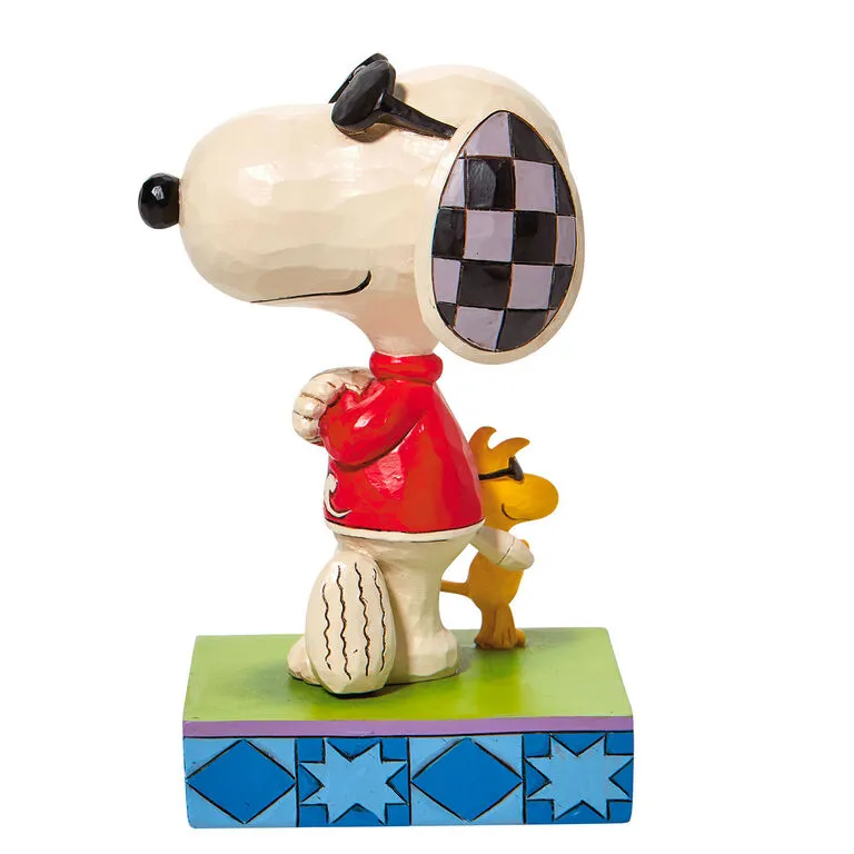 Enesco Jim Shore Peanuts Joe Cool & Woodstock Figurine, 5" 4 Enesco Jim Shore Peanuts Joe Cool & Woodstock Figurine, 5" - Image 2