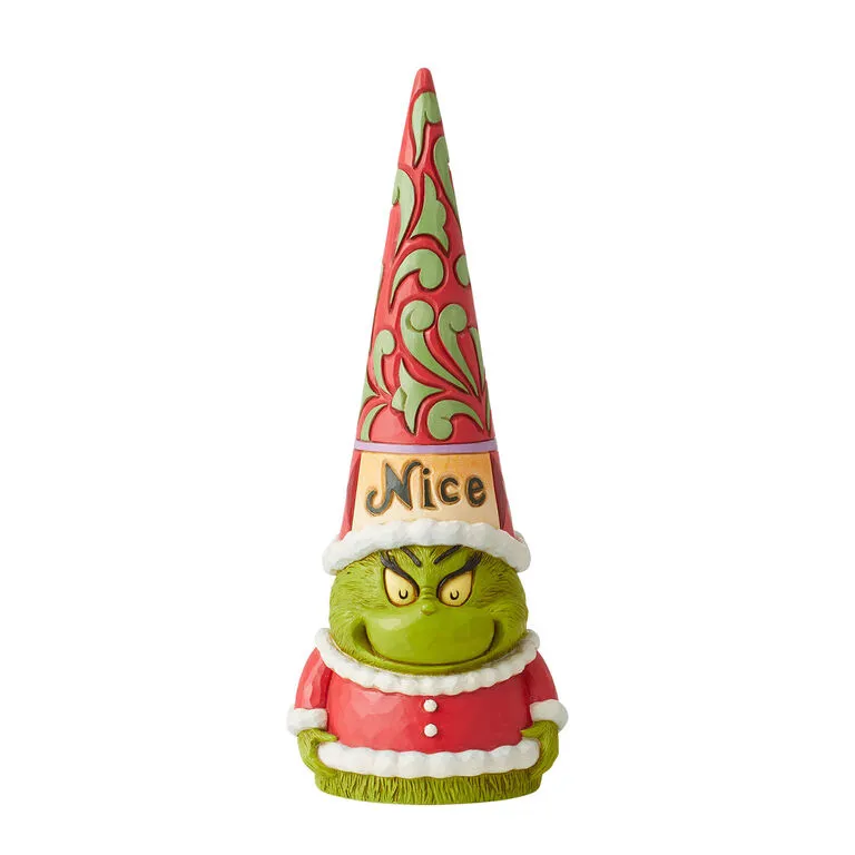 Enesco Jim Shore Dr. Seuss Naughty/Nice Grinch Gnome Figurine, 8.19" 3 Enesco Jim Shore Dr. Seuss Naughty/Nice Grinch Gnome Figurine, 8.19"