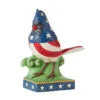Enesco Jim Shore Patriotic Cardinal Figurine, 5" -Hallmark shop Jim Shore Patriotic Cardinal Figurine 6010560 01
