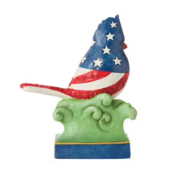 Enesco Jim Shore Patriotic Cardinal Figurine, 5" -Hallmark shop Jim Shore Patriotic Cardinal Figurine 6010560 02
