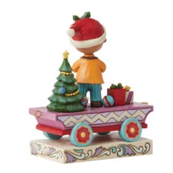 Enesco Jim Shore Peanuts Franklin Holiday Train Car Figurine, 4.75" 5 Enesco Jim Shore Peanuts Franklin Holiday Train Car Figurine, 4.75" -Hallmark shop Jim Shore Peanuts Franklin Drum Train Car Figurine 6013051 02