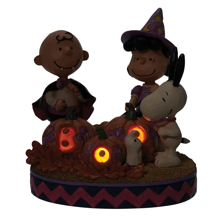 Enesco Jim Shore Peanuts Gang Halloween Figurine With Light, 5.55" 4 Enesco Jim Shore Peanuts Gang Halloween Figurine With Light, 5.55" - Image 2