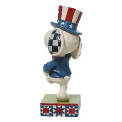 Enesco Jim Shore Peanuts Patriotic Snoopy Marching Figurine, 5.25" -Hallmark shop Jim Shore Peanuts Patriotic Snoopy Marching Figurine 6011949 02