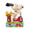 Enesco Jim Shore Peanuts Snoopy On Scooter Figurine, 6.5" -Hallmark shop Jim Shore Peanuts Snoopy on Scooter Figurine 6010122 01