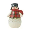 Enesco Jim Shore Pint-Sized Snowman In Plaid Figurine, 5" 2 Enesco Jim Shore Pint-Sized Snowman In Plaid Figurine, 5" -Hallmark shop Jim Shore PintSized Snowman in Plaid Figurine 6011483 01