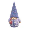 Enesco Jim Shore Purple Gnome Holding Santa Figurine, 5" -Hallmark shop Jim Shore Purple Gnome Holding Santa Figurine 6009583 01