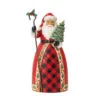 Enesco Jim Shore Highland Glen Santa With Tree And Staff Figurine, 9.25" -Hallmark shop Jim Shore Santa Carrying Christmas Tree Figurine 6012864 01
