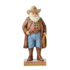 Enesco Jim Shore Western Santa Figurine, 10.24"