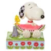 Enesco Jim Shore Peanuts Snoopy & Woodstock Sharing Watermelon Figurine, 4.625" 1 Enesco Jim Shore Peanuts Snoopy & Woodstock Sharing Watermelon Figurine, 4.625" -Hallmark shop Jim Shore Snoopy Woodstock Watermelon Figurine 6010113 01