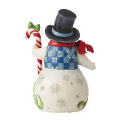 Enesco Jim Shore Snowman With Candy Cane Figurine, 8.7" -Hallmark shop Jim Shore Snowman With Candy Cane Figurine 6013686 02