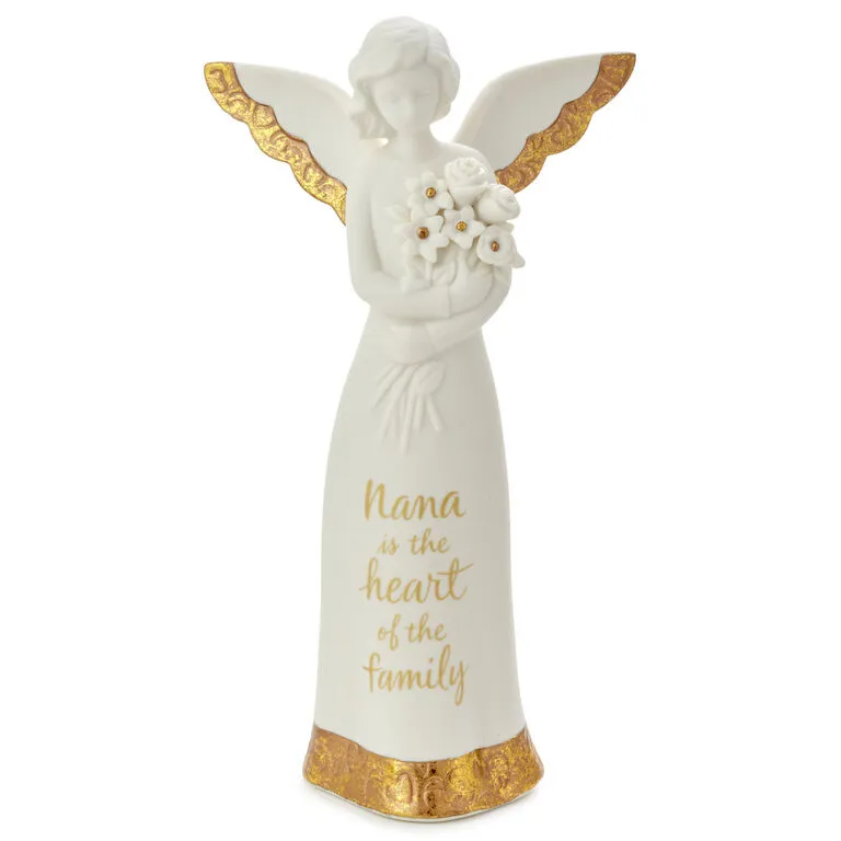 Hallmark Heart Of The Family Angel Figurine For Nana, 8.5" 3 Hallmark Heart Of The Family Angel Figurine For Nana, 8.5"