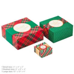 Hallmark Joy To You 3-Pack Christmas Gift Boxes, Assorted Sizes And Designs 11 Hallmark Joy To You 3-Pack Christmas Gift Boxes, Assorted Sizes And Designs -Hallmark shop Joy to You Assorted Christmas Gift Boxes 55XBC1128 03