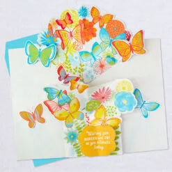 Hallmark 16" Joyful Butterflies Pop-Up Jumbo Birthday Card -Hallmark shop Joyful Butterflies Pop Up Birthday Card 1299CBG1010 04