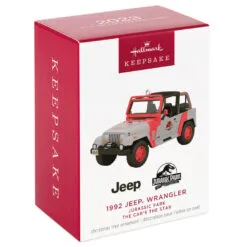 Hallmark The Car's The Star Jurassic Park 1992 Jeep Wrangler Metal Ornament -Hallmark shop Jurassic Park Jeep Keepsake Ornament 2199QXR8149 04