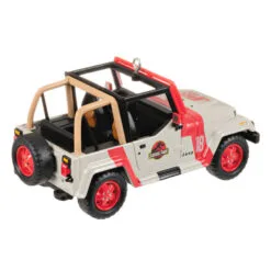 Hallmark The Car's The Star Jurassic Park 1992 Jeep Wrangler Metal Ornament -Hallmark shop Jurassic Park Jeep Keepsake Ornament 2199QXR8149 06