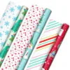 Hallmark Winter Friends 3-Pack Reversible Kids Christmas Wrapping Paper Assortment, 120 Sq. Ft. -Hallmark shop Kids Reversible Christmas Gift Wrap Assortment 5JXW1073 01