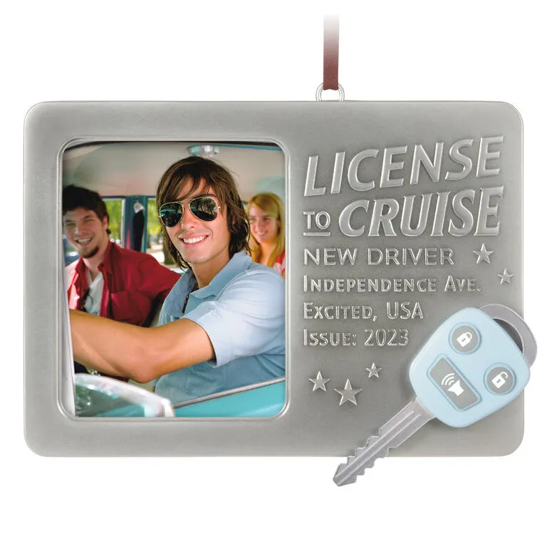 Hallmark License To Cruise 2023 Metal Photo Frame Ornament 3 Hallmark License To Cruise 2023 Metal Photo Frame Ornament