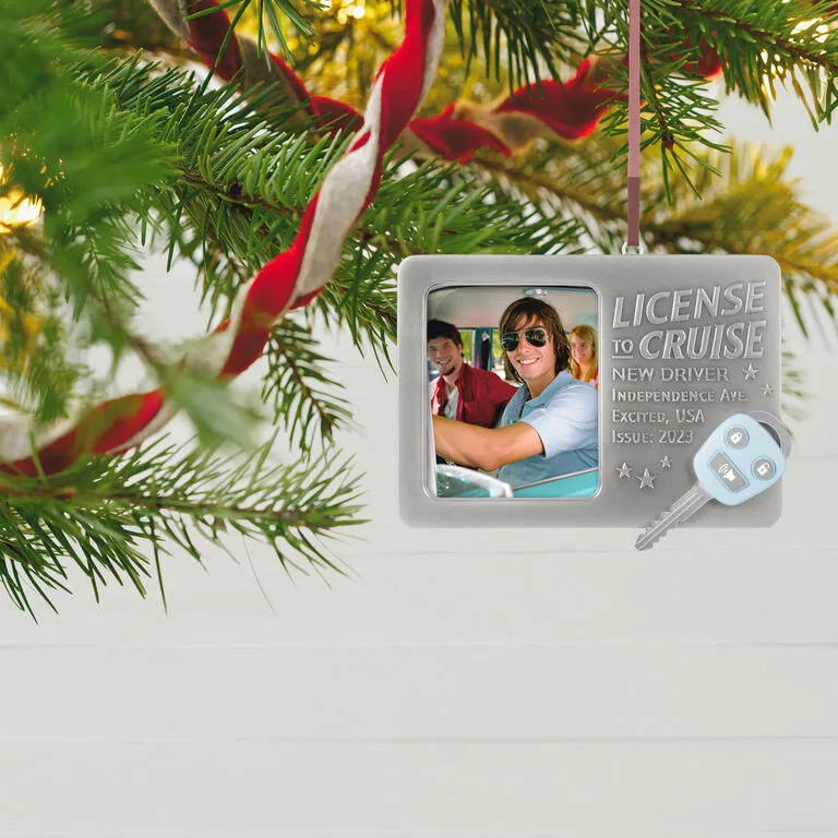 Hallmark License To Cruise 2023 Metal Photo Frame Ornament 4 Hallmark License To Cruise 2023 Metal Photo Frame Ornament - Image 2