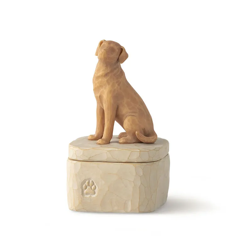 Willow Tree Light Brown Dog Figurine Keepsake Box 3 Willow Tree Light Brown Dog Figurine Keepsake Box