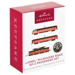 Hallmark Mini Lionel® Milwaukee Road EP-2 Passenger Ornaments, Set Of 3 -Hallmark shop Lionel Trains Milwaukee Road Cars Keepsake Ornaments 2299QXM9287 04