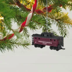 Hallmark Lionel® Pennsylvania K4 Caboose Metal Ornament -Hallmark shop Lionel Trains Red and Black Caboose Keepsake Ornament 2199QXI6379 02