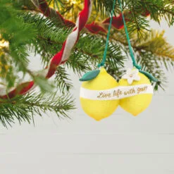 Hallmark Live Life With Zest! Porcelain Ornament -Hallmark shop Live Life With Zest Lemons Keepsake Ornament 1799QHX3057 02