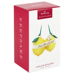 Hallmark Live Life With Zest! Porcelain Ornament -Hallmark shop Live Life With Zest Lemons Keepsake Ornament 1799QHX3057 04